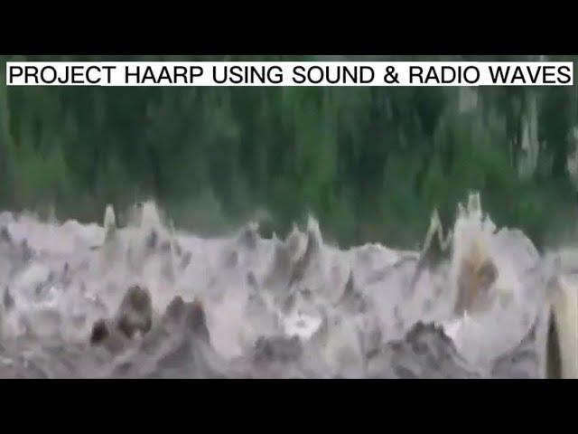 Experiment conducted by HAARP on a lake in Alaska