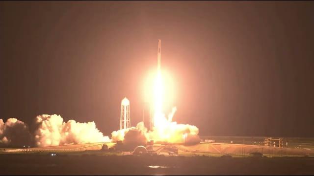 SpaceX launches Crew-2 astronauts to space station, nails booster landing