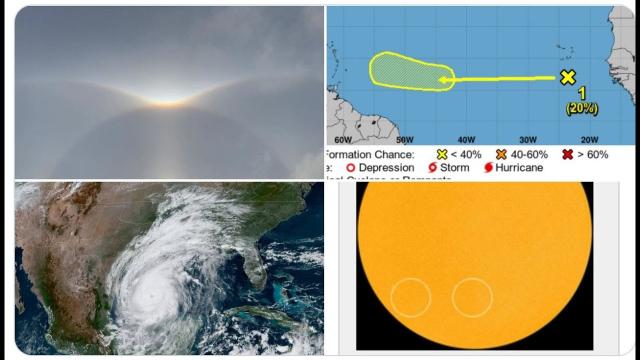 Hurricane Delta Strengthening! Two new Sunspots? New Cyclone Area to Watch! Alaska typhoon?!?