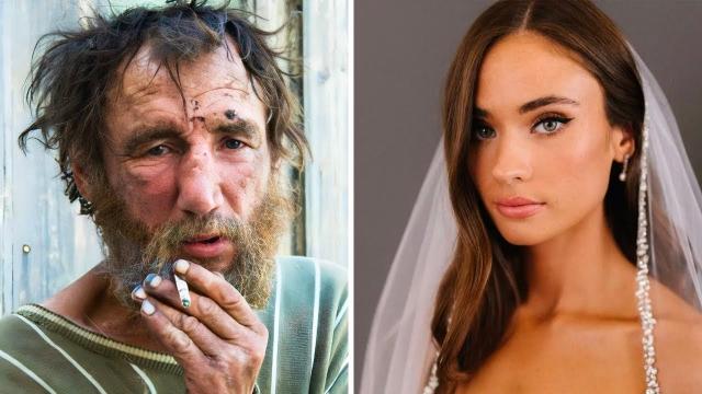 Homeless Man Grabs Microphone at Wedding – Bride Bursts Into Tears When She Sees Him