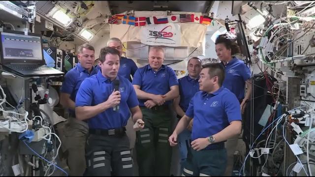 Space Station key handed to new commander in on-orbit ceremony