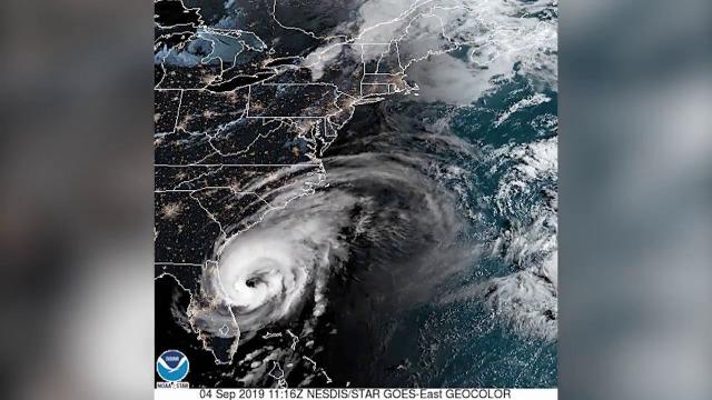 Hurricanes Dorian and Juliette Seen From Space on Sept. 4