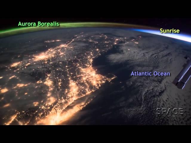 Auroras 'Dance' Until Sunrise In Space Station Time-Lapse Video