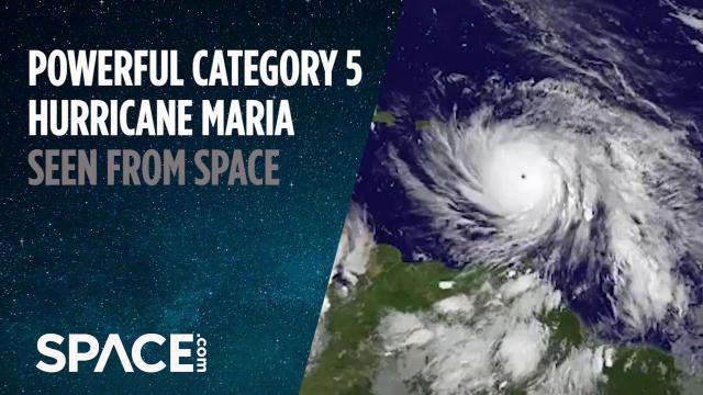 Category 5 Hurricane Maria Seen From Space