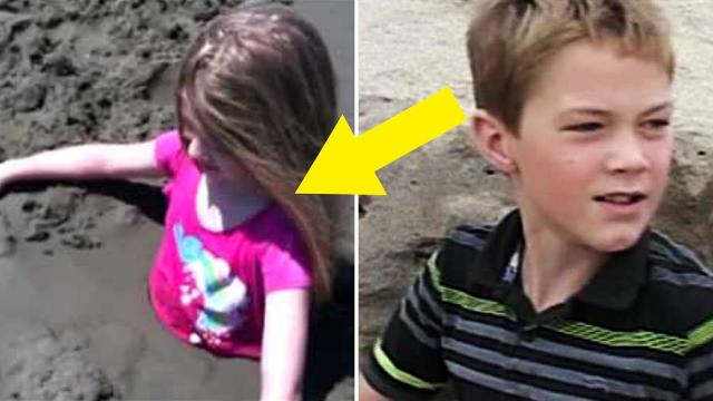 11 Year Old Boy Rescues A Young Girl Buried Alive In A Sand Dune