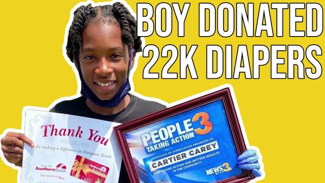 This 11-year-old boy used his lemonade stand to buy 22,000 diapers for single moms