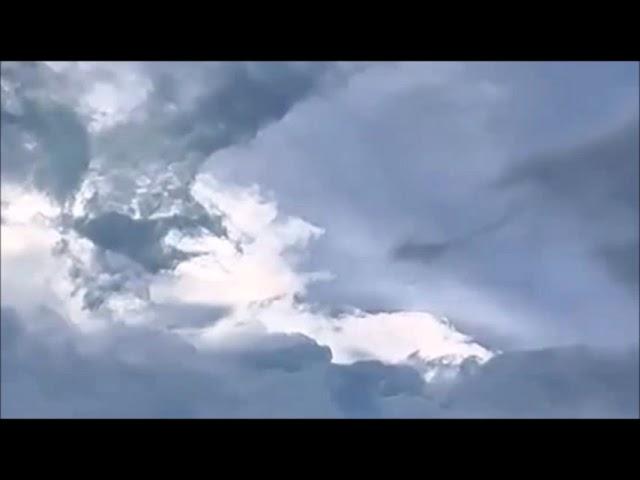 Strange phenomenon in the clouds over Singapore