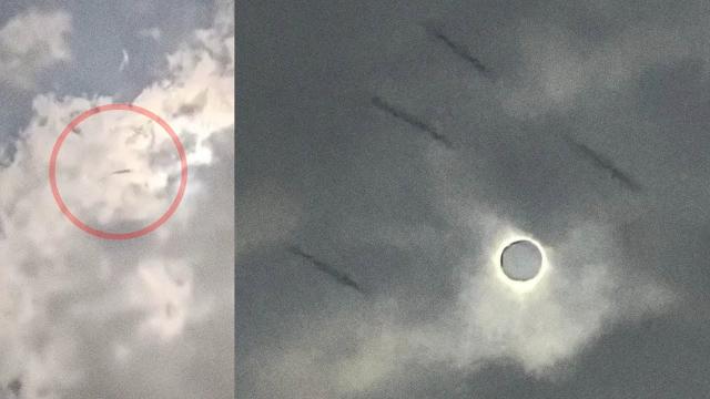 US Residents Spot Strange Flying Object During Total Solar Eclipse, Arlington, USA, April 2024 ????
