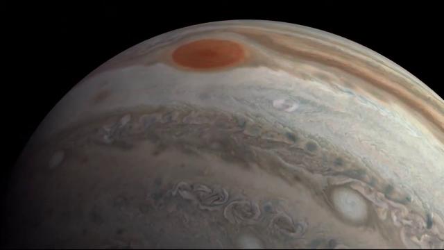 Incredible Jupiter flyover created from NASA Juno imagery