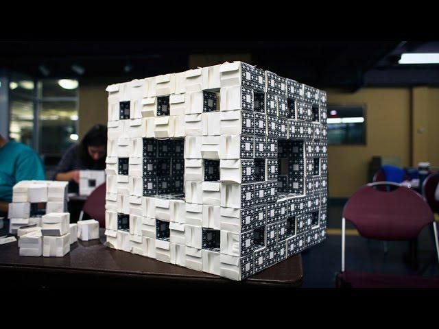 Mega Menger: Building a Menger Sponge at MIT