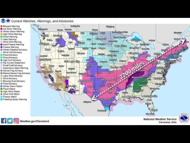 Fuego & Kamchatka volcanos Erupt! & our 2200 mile big SNOWICERAIN STORM 2022 pt 5: ICE in Big D.