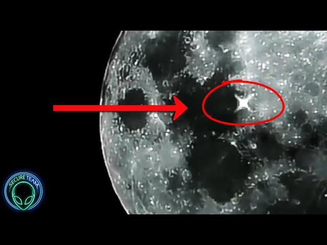 MULTIPLE "Alien Lights" Flashing On The Moon?...