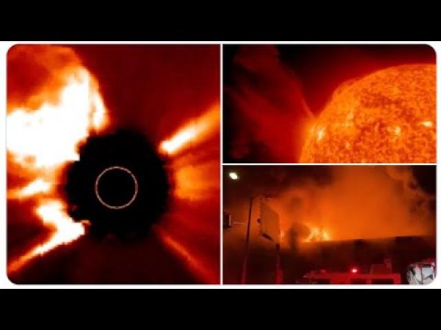 Wild Solar Explosion! 6.2 magnitude Earthquake Guatemala & Colima Volcano Eruption! Long Island Fire