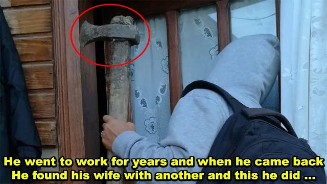 A Man Went To Work Away From Home, When He Returned, He Found His Wife...