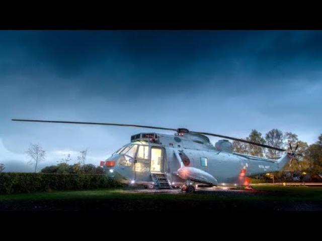 Family Gets Their Hands On Old Military Helicopter And Transforms It Beyond Their Wildest Dreams
