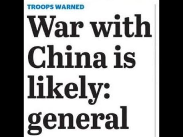 End of Days? Troops warned War with China likely
