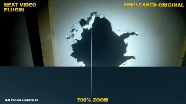 the power of Neat Video 20minute side by side comparison