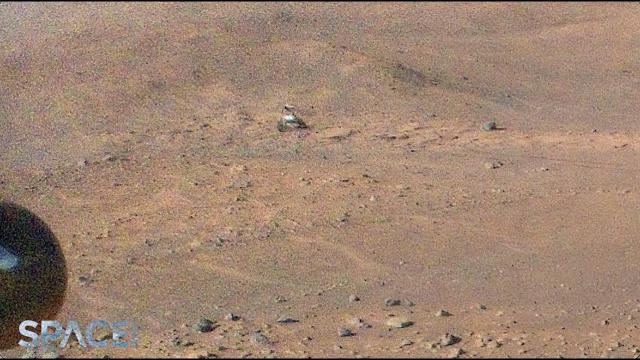 Mars helicopter Ingenuity spots Perseverance rover during flight 51