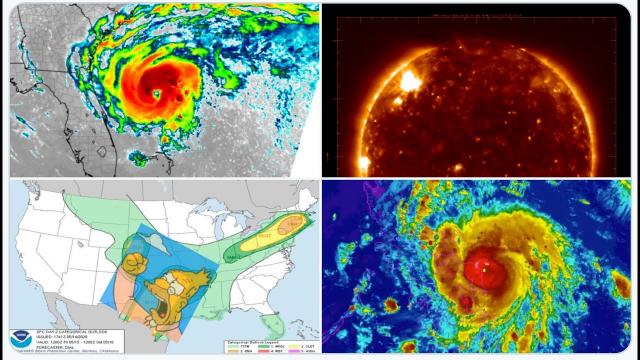 73 Florida Wildfires! 10" of Rain in Texas! Hurricane* Arthur! Boston* Tornadoes! Typhoon Vongfong!