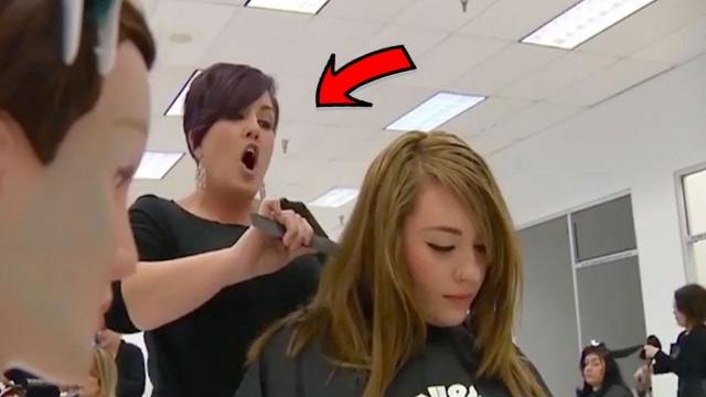 Hairdresser Combing Girl's Hair Finds Horror That Would Send Most People Running For The Hills