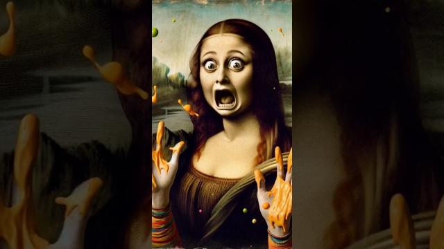 protestors Splash Pumpkin Soup across Mona Lisa Painting In Paris #paris #monalisa #painting