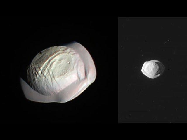 Cassini spacecraft reveals Saturn’s 'Flying Saucer' Moon Pan