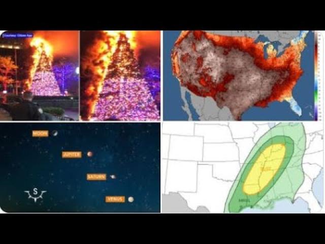 Major Oregon Earthquake Swarm continues! Multiple Tornadoes Friday?  HOT December USA! Comet Leonard