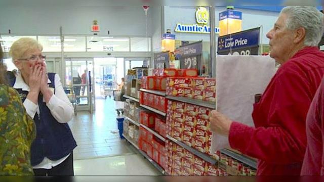This Walmart Employee Saw A Man Holding Up A Message More Than 40 Years After They Had Parted Ways