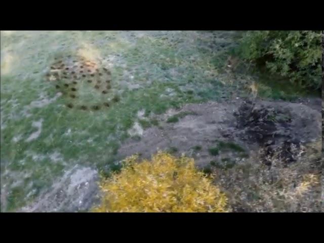 Ufo landing video: Drone footage showing UFO imprints on the ground