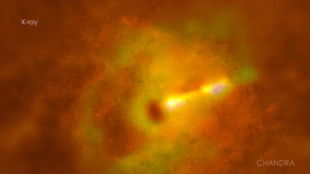 See M87's Black Hole Jet in Amazing Chandra X-Ray Telescope Imagery