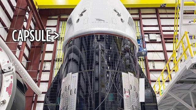 SpaceX Demo-2 Crew Dragon mated to Falcon 9 rocket