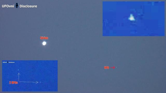 UFO Flotillas Captured Near Sirius In The Blue Sky By Telescope, Feb 24, 2019