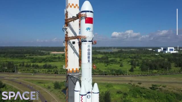 Chinese cargo spacecraft for new space station prepped for launch