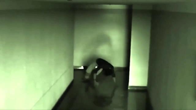 Shadow Creature Attacking a Man Caught on CCTV Camera