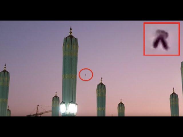 Flying Person Seen Over Ancient Temple In Saudi Arabia