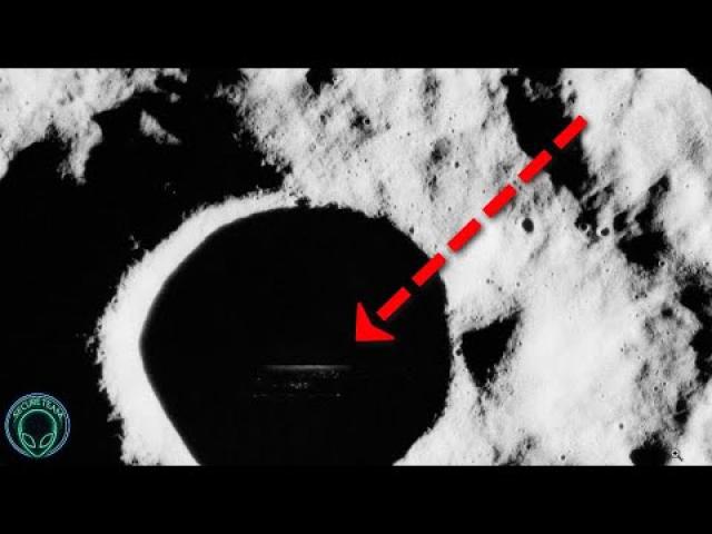 Something Big Glowing Inside Moon Crater.. Alien Base Exposed?