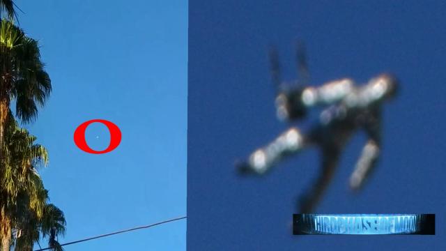 DAMN!!! Flying Humanoid Spotted Spying On CA Baffled Residents!? NASA SCRUBS ISS Feed 8/5/2016