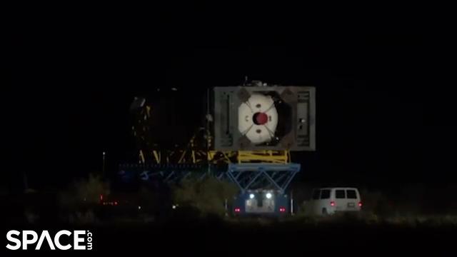 Blue Origin rocket rolled out the launch pad ahead of first crew launch!