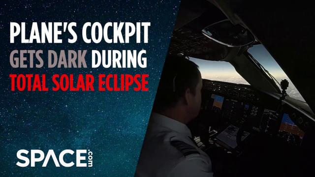 Watch Plane's Cockpit Get Dark During 2019 Total Solar Eclipse