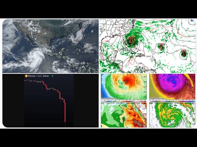 Hurricane Hilary Strengthens! August 29th Hurricane! Bitcoin crashes as SpaceX unloads $373 Million!