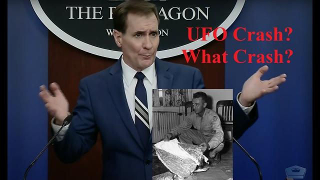 Pentagon Official Refuses to Answer Question on UFO Crash Recovery Programs...