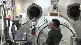 Human and Robot Talk for the First Time in Space | Video