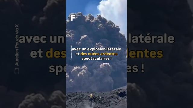 Des touristes fuient face à l’éruption de l’Etna !