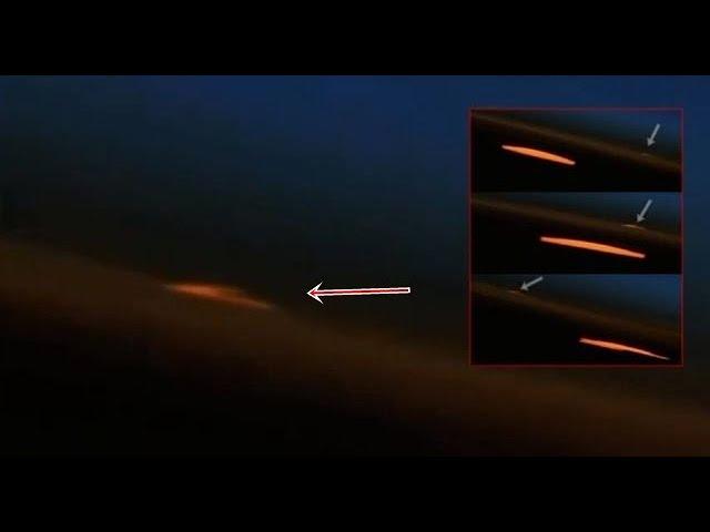 Fast moving V-shaped UFO caught on NASA live stream