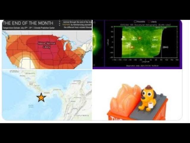 7.0 Earthquake Panama! Super active July Sun! Southwest Monsoon!  East coast Smoke & Storms! ePumps.