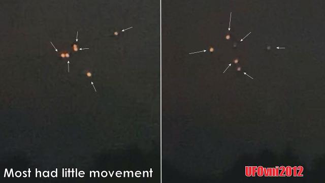 The 6 Lights UFOs Filmed In The Sky On My Way Home, Milford, August 28, 2021