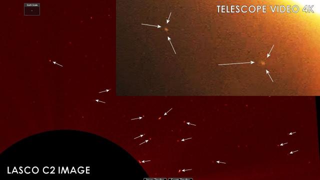 UFOs and Transformers Near Sun, Caught On Camera 4K With Telescope