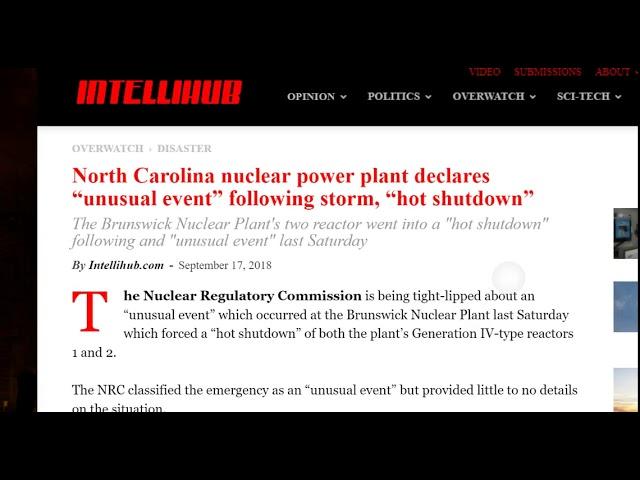 Hot Shutdown for unusual reasons at North Carolina Nuclear Power Plant