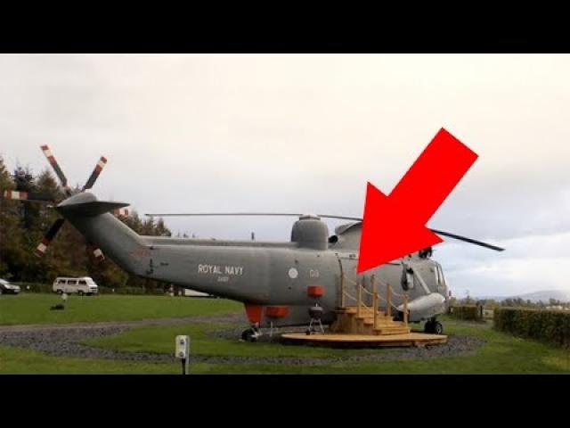 Family Gets Their Hands On Old Military Helicopter And Transforms It Beyond Their Wildest Dreams