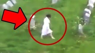 10 Terrifying Ghost Videos Caught In A Cemetery!